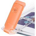 thumbnail image 1 of USB rechargeable clip-on book light - 3 levels of brightness adjustable, bedside reading light, book clip light, flexible lamp arm, long-lasting battery life, comfortable night reading, 1 of 8