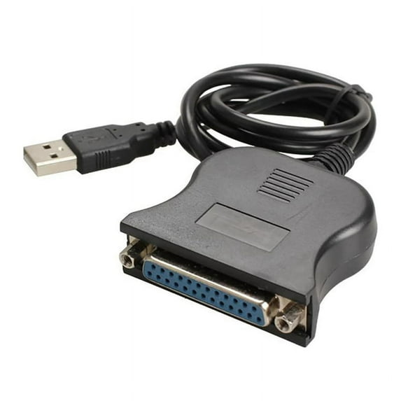 USB to 25 Pinhole Parallel Cable DB25 Interface IEEE 1284 Printer USB2.0 Hole Adapter