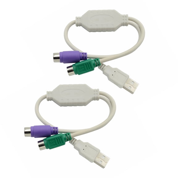 USB to 2X PS2s Adapter Converters for Keyboards and PS2s to USB Cable for PS2s Interfaces