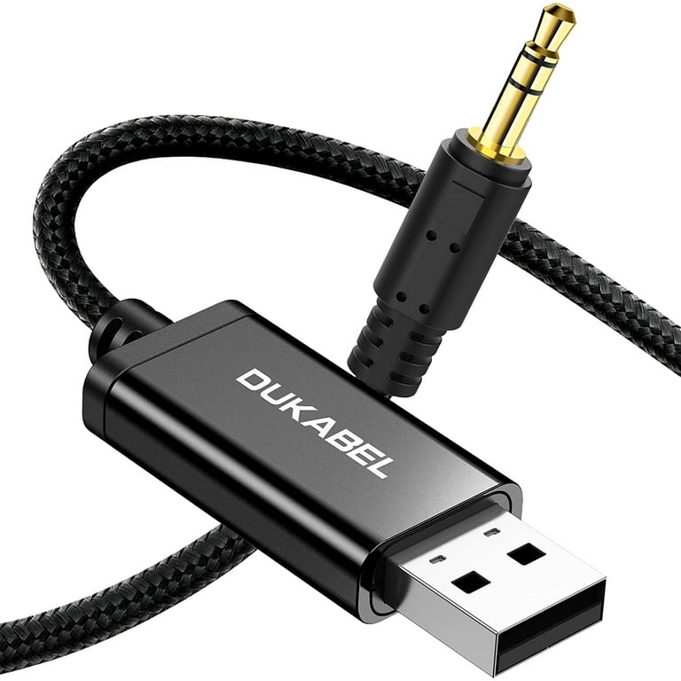 USB to 3.5mm Aux Cable USB to 3.5mm Jack Cord for PC PS4 PS5 USB2.0 to 1 8 Male Auxiliary Audio Cable Walmart