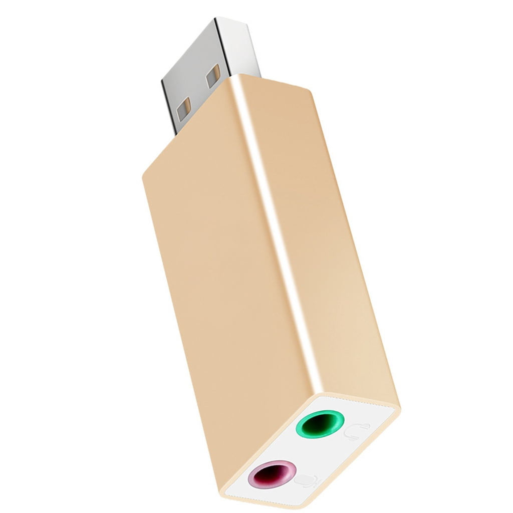 USB to 3.5mm Headsets Adapter with Microphone Support External Sound ...