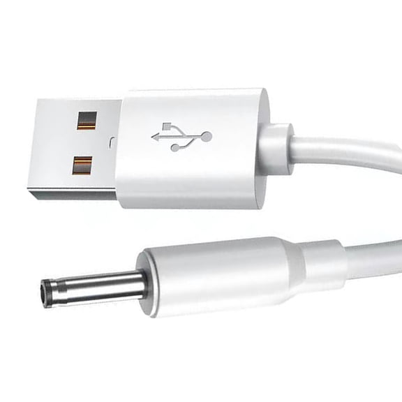 USB to 3.5x1.35mm 5V Charging Cable Cord Power Converter Wire for Small Fan Desk Lamps Various Devices