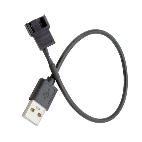 USB to 3Pin/4Pin 5V Braided Fan Adapter Cable for PC Cooling Case Power Supply