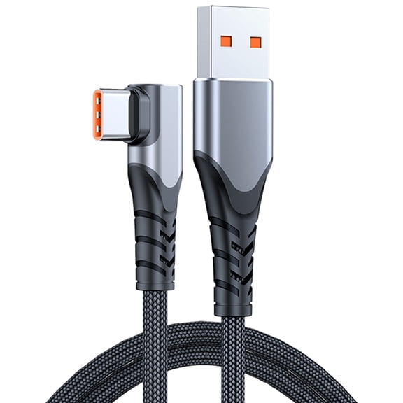 USB to C Cable Right Angles USB A to C Cable for Phone 15/16 Highly Speed 480Mbps Data Transfer 6A66W Power Cable