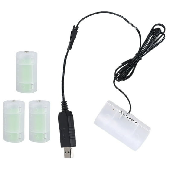 USB to D Cell Battery Eliminator Cable for remotes, flashlights, toys and more