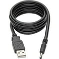 thumbnail image 1 of USB to DC Power Cable – M/M, USB-A to 3.5 x 1.35 mm DC Barrel Plug, 3 ft., 1 of 3