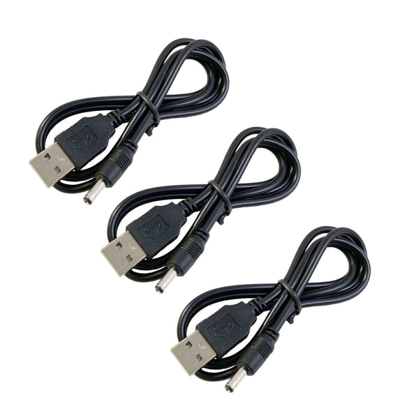 MultiPurpose DC3.5x1.35mm Charging Adapter Cable for Fan Thermometers Mobile PowerBanks Reliability Performances 39.37inches
