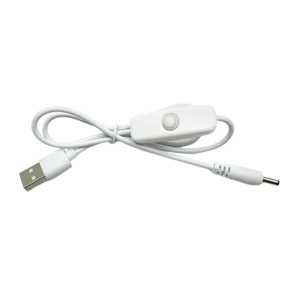 USB to DC3.5x1.35mm Round Hole Small Charging Cable 5V Power Cord Charging Cable for USB Fan LED Light