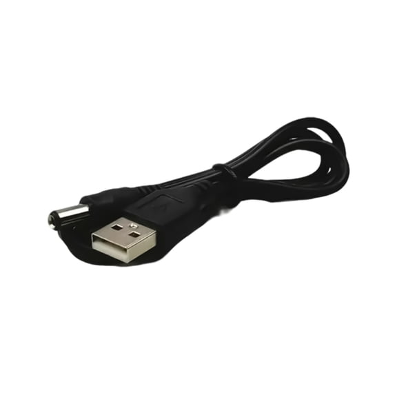 USB to DC5.5x2.1mm Power Cable USB Male to 5.5mmx2.1mm Charging Wire Line for LED Light Router Security Cameras & Fan