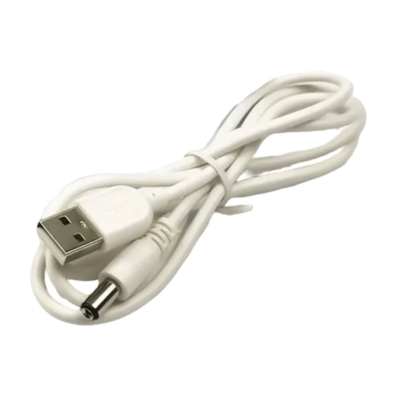 USB to DC5.5x2.1mm Power Cable USB Male to 5.5mmx2.1mm Charging Wire Line for LED Light Router