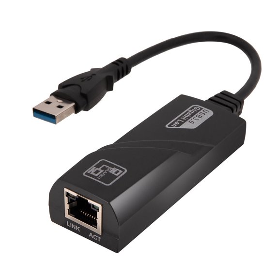 USB to Ethernet Network Adapter, RJ45 Gigabit Wired Converter for Laptop Desktop Tablet, Plug and Play Cable for Weak Wireless Signal