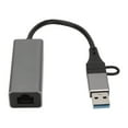 Usb to ethernet rj45 adapter support 10 100 1000mbps stable chip silver