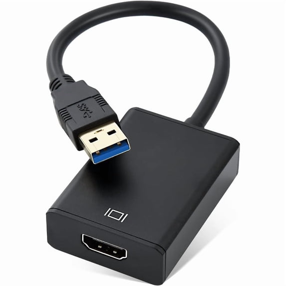 USB to HDMI Adapter 1080P Video Audio Converter, USB 3.0/2.0 Multi ...