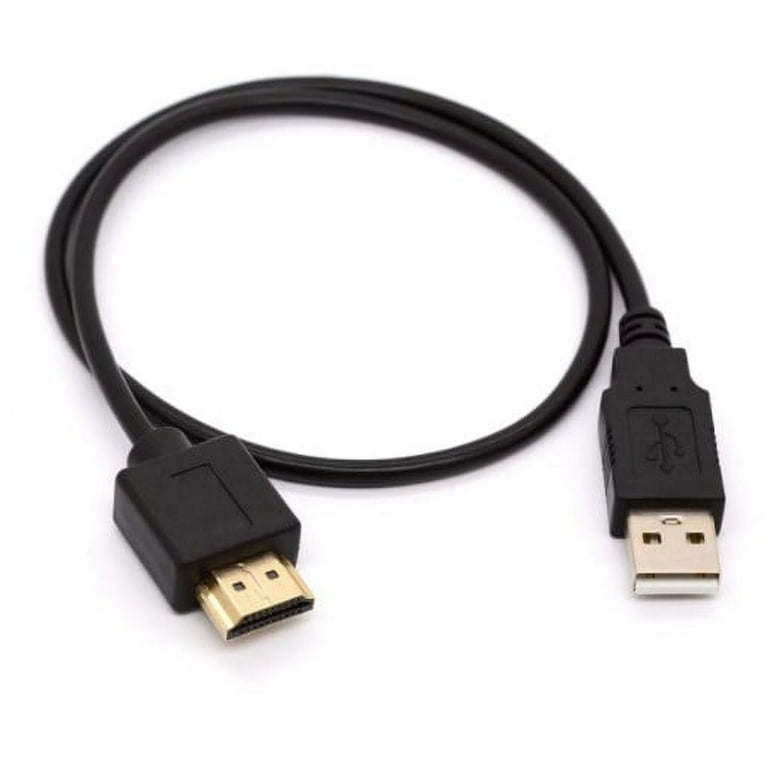 USB to HDMI Adapter Cable Cord - USB 2.0 Type A Male to HDMI Male Charging  Converter (Only for Charging) 0.5m