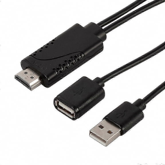 USB to HDMI Adapter Cable for Android and iOS Devices, 1080P HD Video Output, Compatible with Smartphones and Tablets