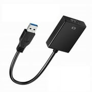 USB to HDMI Adapter USB 3.0/2.0 to HDMI for Multiple Monitors 1080P Compatible with Windows XP/7/8/10/11 and MacOSBlack