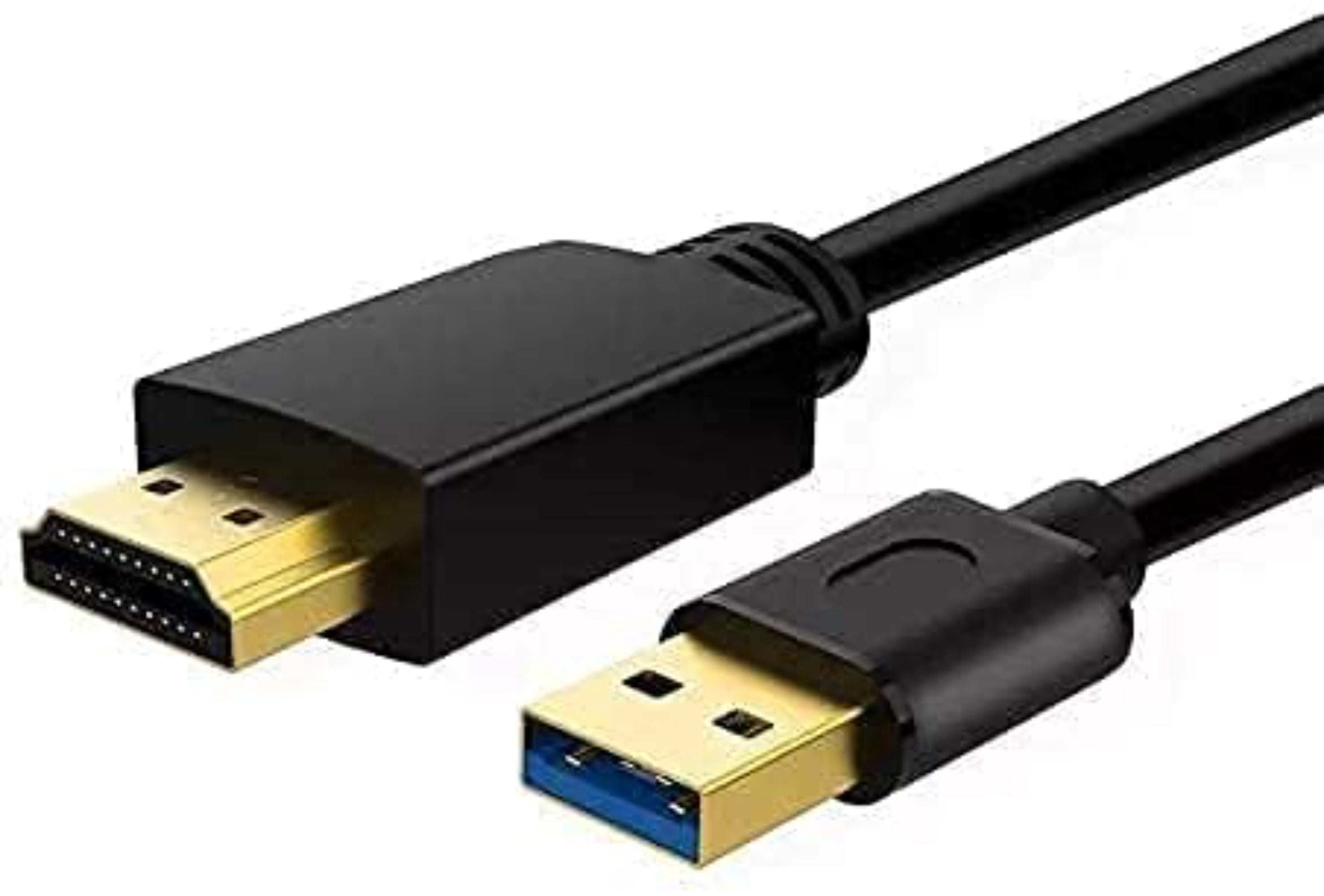 Computer Adapters Usb USB to HDMI Cable 6.6FT, 1080P Adapter for Windows PC to Monitor TV ...