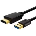 USB to HDMI Cable 6.6FT, 1080P Adapter for Windows PC to Monitor TV ...