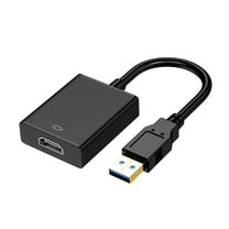 USB to HDMI-compatible Adapter Cable USB 3.0 for PC Laptop HDTV Supports Windows 7/8/10 1080P Video Converter Cord