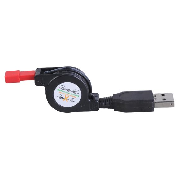 USB to JST Female 3.7V Retractable Charging Cable for Aircraft Accessories