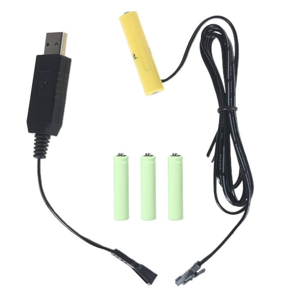 USB to LR03 Eliminator Can Replace AAA-4AAA 1.5V Batteries for Lights Decorations LED Lamp