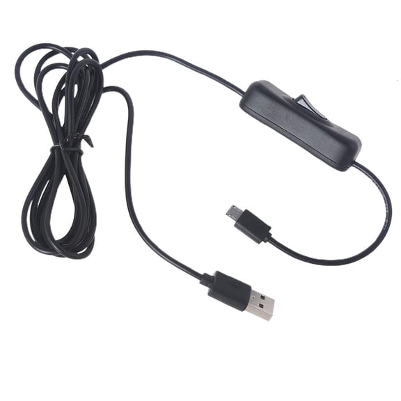USB to Micro USB Charging Cable with Switch Convenient to Control Various Devices with Micro Peripherals 2 Meters