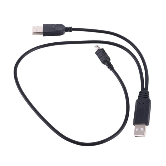 USB to Mini USB Data Wire Adapter Cord for w/ Power Supply Function for Computer