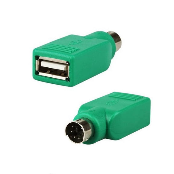 USB to PS/2 Adapter, TOUMENY High Quality USB Female to PS/2 Male Converter, 6pin Mini Din Connector for Keyboard Mouse Mice Computer Notebook