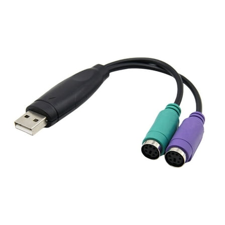 USB to PS2 Adapter Convertor supports KVM scanning keyboard with chip switch