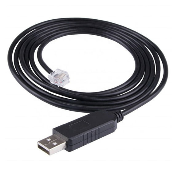 USB to RJ12 RS232 Serial Cable with Overcurrents Protections Fast Transfer for Safe and Efficient Use 180CM