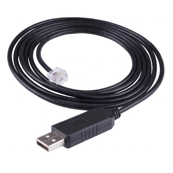 USB to RJ12 RS232 Virtual Port Cable PL2303RA Chip Highly Speed for Engineers Developers and Home Use