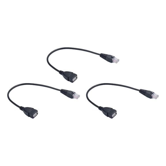 USB to RJ45 Cable USB Female To RJ45 Male Ethernet Adapter Cable 30cm Plugs And Play For Routers Modems Cameras
