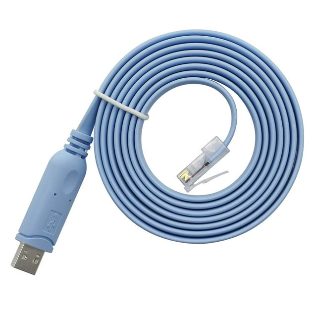 USB to RJ45 Console Cable,5FT(1.5M) USB A Male to RJ45 Male FTDI Cisco ...