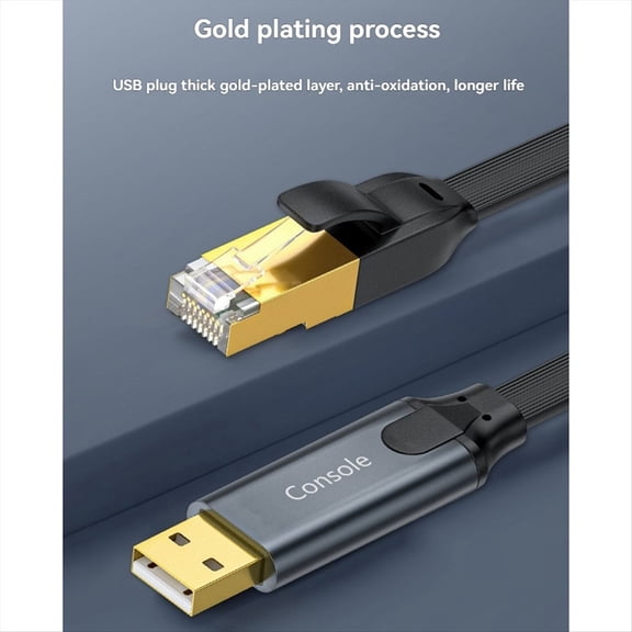 USB to RJ45 Console Cable USB to RJ45 Adapter for Laptop Computer USB RJ45 8P8C Converter Console Cable 180cm