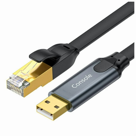 USB to RJ45 Console Cable USB to RJ45 Adapter for Laptop Computer USB RJ45 8P8C Converter Console Cable 300cm,1 x USB to RJ45 Console Cable,Black