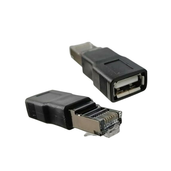 USB to RJ45 Ethernet Adapter USB2.0 Female to RJ45 Male Converters for Networking Devices and PC Reliability Connection