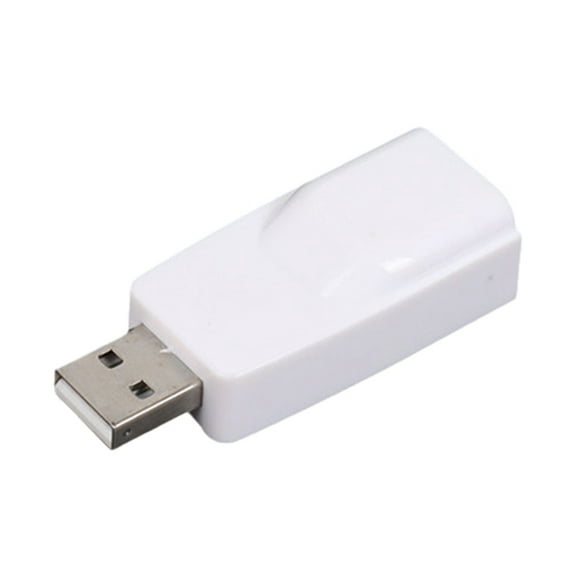 USB to RJ45 LAN Ethernet Adapter 100Mbps USB2.0 Network Card for PC Laptop Desktop DVB Set Top Box Drive-Free White