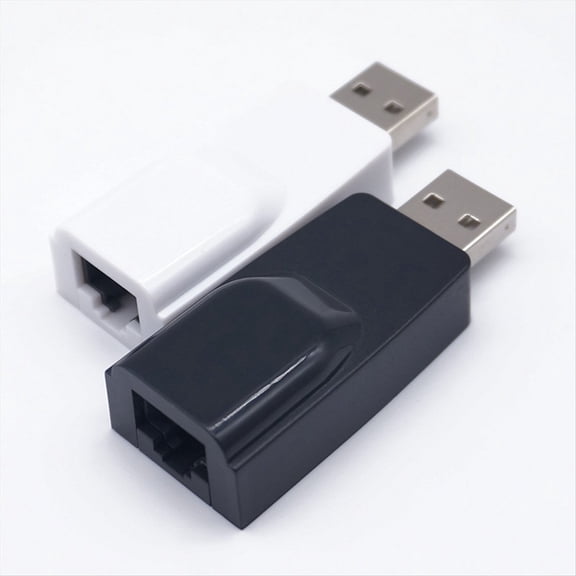 USB to RJ45 LAN Ethernet Adapter 100Mbps USB2.0 Network Card for PC Laptop Desktop DVB Set Top Box Drive-Free White