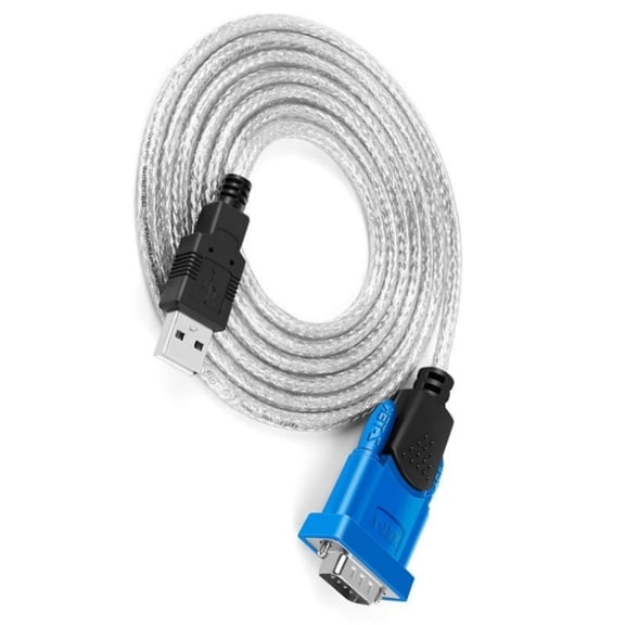 USB to RS232 Serial Adapter Cable For Laptop PC Devices Easy Connection