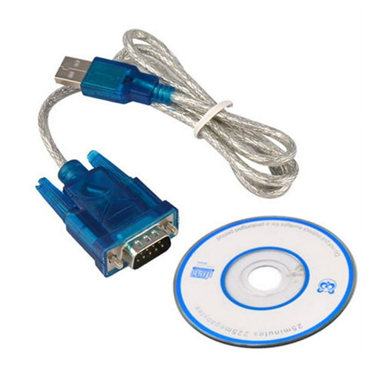HL340 USB To DB9 Male 9 Pin RS232 Serial Port COM Adapter Cable 