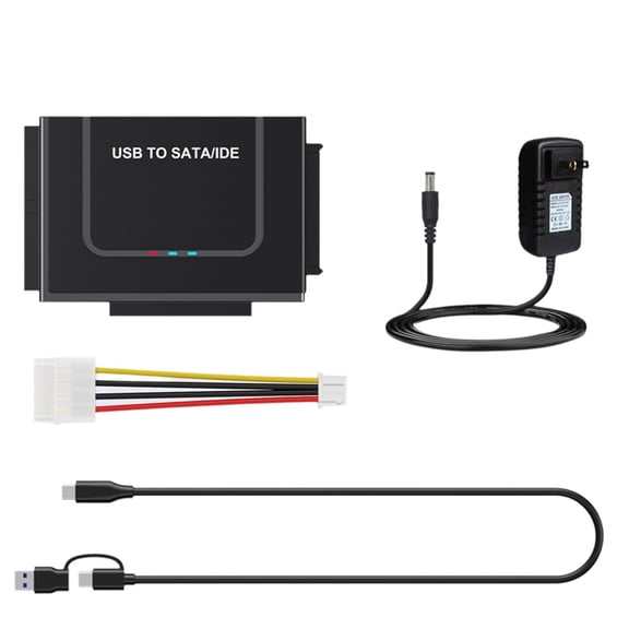 USB to /IDE Adapter USB Hard Drive Cable Adapter for 2.5inch and 3.5inch Solid State Disk US Plug