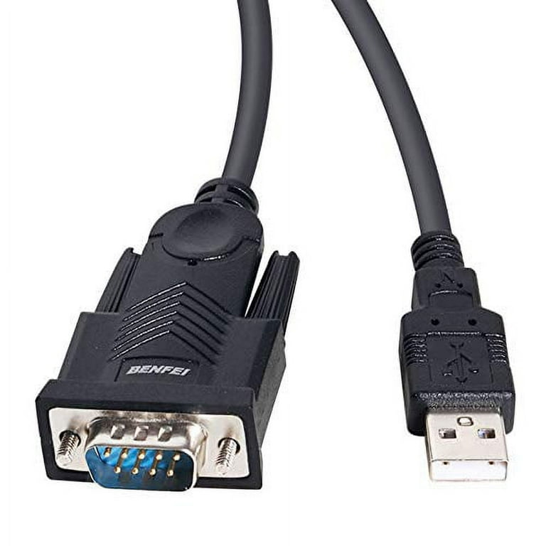 USB to Serial Adapter, BENFEI USB to RS-232 Male (9-pin) DB9 Serial Cable,  Prolific Chipset, Windows 10/8.1/8/7, Mac OS X 10.6 and Above, 1.5M