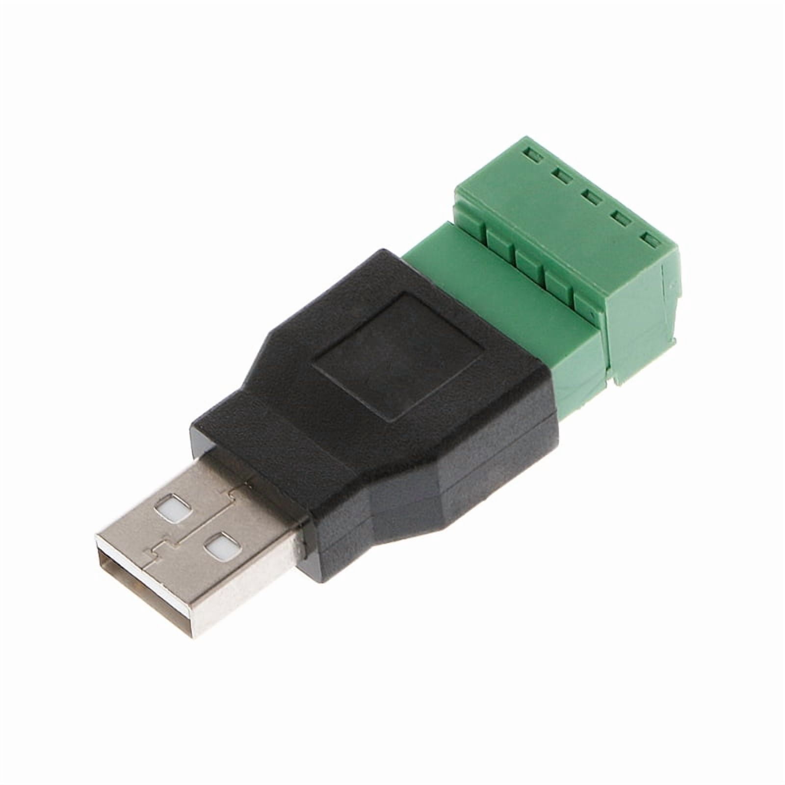 USB to Terminal Block Adapter (Male Header) for 5V DC Power & DIY ...