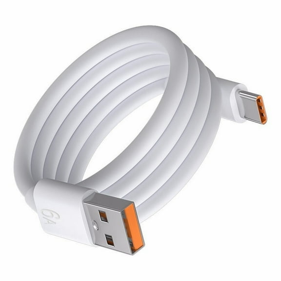 USB to Type C Cable Data Cable for Phone 15 Series Smartphones USB C Fast Charging Cord Support Data Transfer White