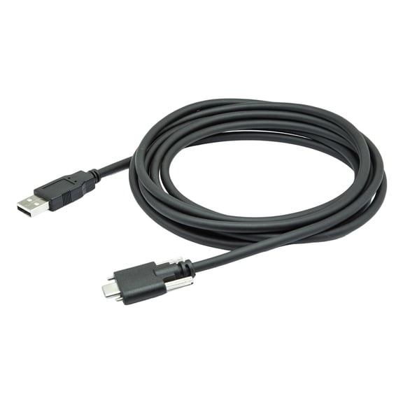 USB to Type C Cable with Screw Fastener Industrial Automation Connection Cable for Secure Attachment Factory Automation