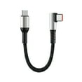 thumbnail image 1 of USB to Type C Fast Charging Cables 90 Degree Elbow Data Short Cord, 1 of 9