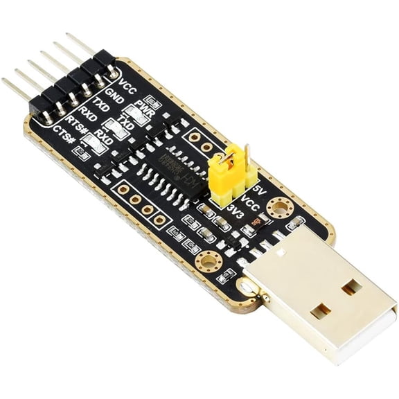 USB to UART Module (Type-A USB) CH343G Chip Support Linux, Android, Windows 7/8/8.1/10/11,Onboard Multiple Protection Circuits