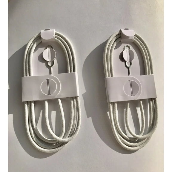 2X Type C Woven Cables with Sim Tool Fast Charge Brand New Phones Laptops Games