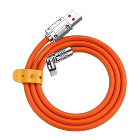 USB to USB C Cable Fast Charging Cable Right Angle Cable with 540 Degree Rotating Head,120W Fast Charging