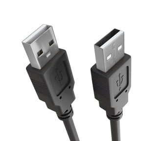 USB to USB Cable 6ft USB A to A Male to Male USB 2.0 Cable Data Transfer USB Cord for Laptop,PC,USB Hub,Hard Drive,Laptop Cooler - Black